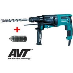 Makita HR2631FT - Kombinované kladivo s AVT a výměnným sklíčidlem 2,4J,800W