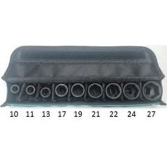 Makita B-69749 - sada nástrčných klíčů čtyřhran 1/2" 9 ks v textilním pouzdře = new E-16617