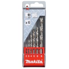 Makita D-54019 - sada vrtáků do kovu HSS-G 1,5/2/2,5/3/3,2/3,5/4/4,5/5/5,2/5,5/6/6,5mm, 13ks