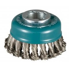 Makita D-73330 - miskovitý kartáč z nerezového drátu-splétaný drát průměr 0,5mm X-LOCK 80mm