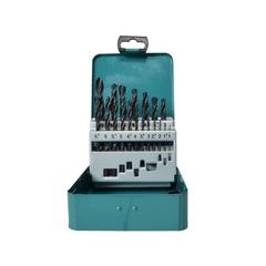 Makita D-54081 - sada vrtáků s válcovou stopkou do kovu HSS-R 19 ks v kovové krabičce