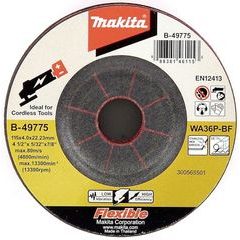Makita B-49775 - pružný brusný kotouč 115x4x22 nerez