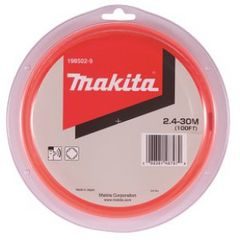 Makita 198502-9 - struna nylonová 2,4mm oranžová, 30m, speciální pro aku stroje=newE-01806