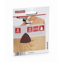 Kreator KRT280007 Brusný papír 50mm prstového tvaru G120 6ks