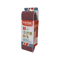 EXTOL PREMIUM plátna brusná nekonečný pás, bal. 3ks, 75x457mm, P40, 8803504