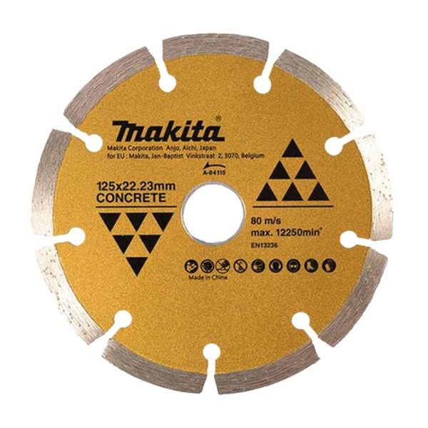 MAKITA A-84115 - KOTOUČ ŘEZNÝ DIAMANTOVÝ 125X22.23MM - NEROZŘAZENO{% if zbozi.kategorie.adresa_nazvy[0] != zbozi.kategorie.nazev %} - PŘÍSLUŠENSTVÍ MAKITA{% endif %}