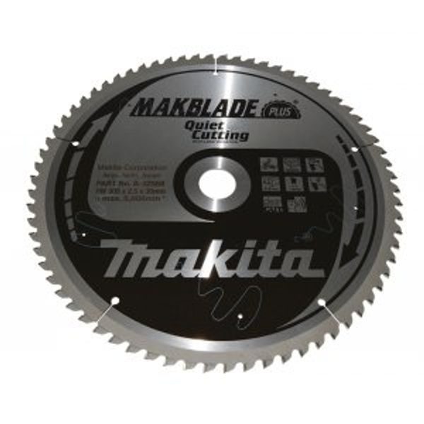 MAKITA B-32568 - KOTOUČ PILOVÝ DŘEVO MAKBLADEPLUS 305X2.5X30MM 70Z = OLD B-08735 - PILOVÉ KOTOUČE{% if zbozi.kategorie.adresa_nazvy[0] != zbozi.kategorie.nazev %} - PŘÍSLUŠENSTVÍ MAKITA{% endif %}