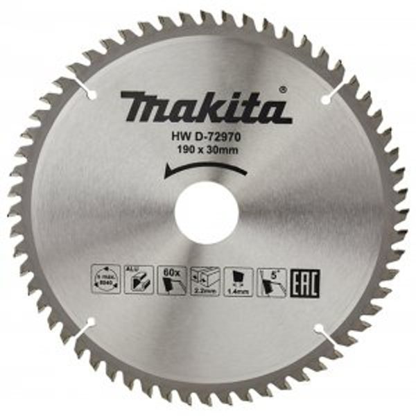 MAKITA D-72970 - KOTOUČ PILOVÝ HLINÍK TCT 190X2.2X30MM 60Z=NEWD-81371 - MAKITA NÁHRADNÍ DÍLY{% if zbozi.kategorie.adresa_nazvy[0] != zbozi.kategorie.nazev %} - MAKITA NÁHRADNÍ DÍLY{% endif %}
