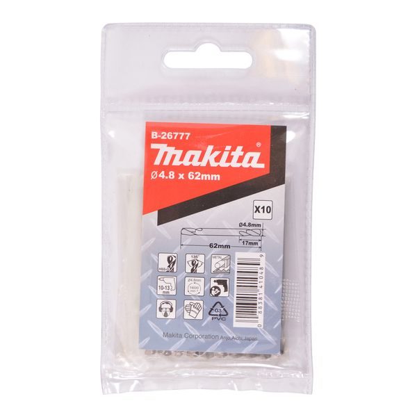 MAKITA B-26777 - VRTÁK DO KOVU HSS-G OBOUSTRANNÝ 4,8X17/62MM, 10KS - MAKITA NÁHRADNÍ DÍLY{% if zbozi.kategorie.adresa_nazvy[0] != zbozi.kategorie.nazev %} - MAKITA NÁHRADNÍ DÍLY{% endif %}