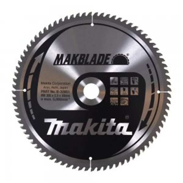 MAKITA B-32851 - KOTOUČ PILOVÝ DŘEVO MAKBLADE 305X2.3X30MM 80Z = OLD B-09086 - MAKITA NÁHRADNÍ DÍLY{% if zbozi.kategorie.adresa_nazvy[0] != zbozi.kategorie.nazev %} - MAKITA NÁHRADNÍ DÍLY{% endif %}