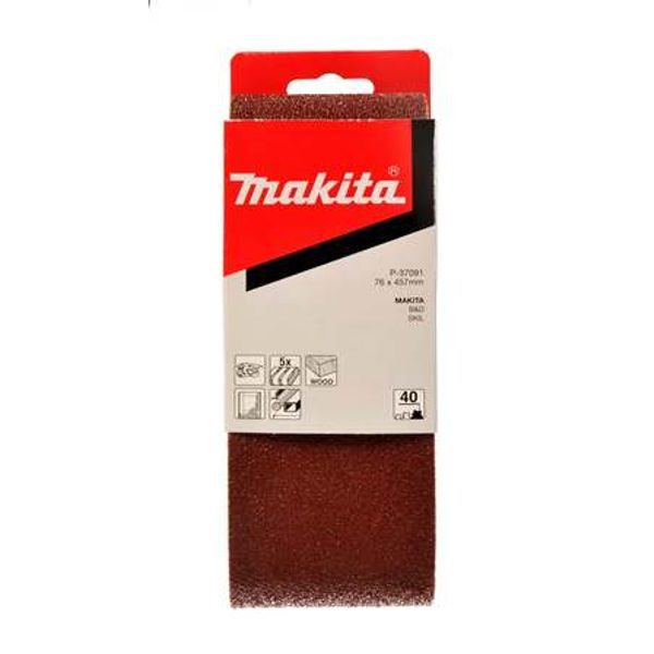 MAKITA P-37144 - BRUSNÝ PÁS 76X457MM K150 5KS - PÁSOVÉ BRUSKY{% if zbozi.kategorie.adresa_nazvy[0] != zbozi.kategorie.nazev %} - PŘÍSLUŠENSTVÍ MAKITA{% endif %}