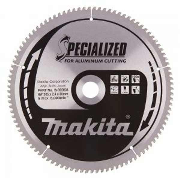MAKITA B-33358 - KOTOUČ PILOVÝ HLINÍK SPECIALIZED 305X2.4X30MM 100Z = OLD B-09684 - MAKITA NÁHRADNÍ DÍLY{% if zbozi.kategorie.adresa_nazvy[0] != zbozi.kategorie.nazev %} - MAKITA NÁHRADNÍ DÍLY{% endif %}