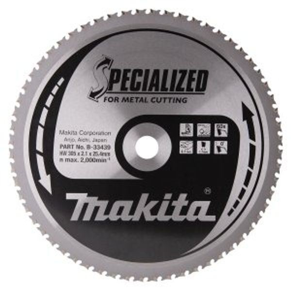 MAKITA B-33439 - KOTOUČ PILOVÝ OCEL SPECIALIZED 305MMX2.1X25.4MM 60Z = OLD B-09765 - PILOVÉ KOTOUČE{% if zbozi.kategorie.adresa_nazvy[0] != zbozi.kategorie.nazev %} - PŘÍSLUŠENSTVÍ MAKITA{% endif %}