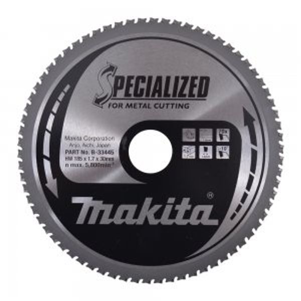 MAKITA B-33445 - KOTOUČ PILOVÝ OCEL SPECIALIZED 185X1.7X30MM 70Z = OLD B-09771 - MAKITA NÁHRADNÍ DÍLY{% if zbozi.kategorie.adresa_nazvy[0] != zbozi.kategorie.nazev %} - MAKITA NÁHRADNÍ DÍLY{% endif %}