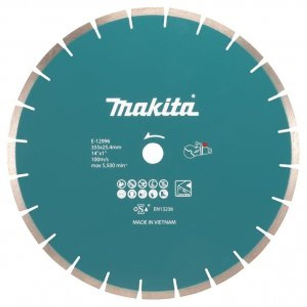 MAKITA E-12996 - KOTOUČ ŘEZNÝ DIAMANTOVÝ BETON 355X2.8X25.4MM PRO AKU STROJE=NEWE-23226 - MAKITA NÁHRADNÍ DÍLY{% if zbozi.kategorie.adresa_nazvy[0] != zbozi.kategorie.nazev %} - MAKITA NÁHRADNÍ DÍLY{% endif %}