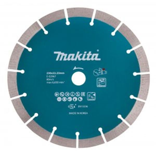 MAKITA E-02967 - KOTOUČ ŘEZNÝ DIAMANTOVÝ BETON 230X2.4X22.23MM PRO AKU STROJE - MAKITA NÁHRADNÍ DÍLY{% if zbozi.kategorie.adresa_nazvy[0] != zbozi.kategorie.nazev %} - MAKITA NÁHRADNÍ DÍLY{% endif %}