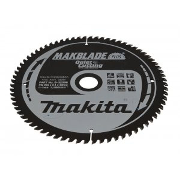 MAKITA B-32596 - KOTOUČ PILOVÝ DŘEVO MAKBLADEPLUS 255X2.4X30MM 72Z = OLD B-08763 - MAKITA NÁHRADNÍ DÍLY{% if zbozi.kategorie.adresa_nazvy[0] != zbozi.kategorie.nazev %} - MAKITA NÁHRADNÍ DÍLY{% endif %}