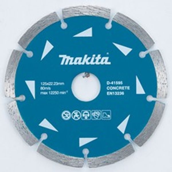 MAKITA D-41595-10 - KOTOUČ ŘEZNÝ DIAMANTOVÝ SEGMENTOVÝ 125X22.23MM, 10KS - OSTATNÍ{% if zbozi.kategorie.adresa_nazvy[0] != zbozi.kategorie.nazev %} - PŘÍSLUŠENSTVÍ MAKITA{% endif %}