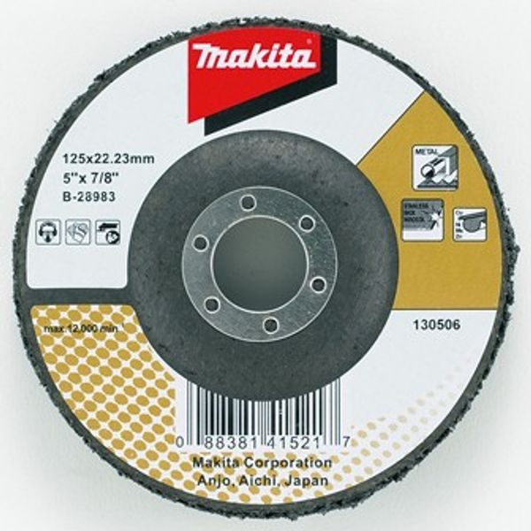 MAKITA B-28983 - KOTOUČ BRUSNÝ SCOTCH 125X22.23MM - VYBRUŠOVACÍ KOTOUČE{% if zbozi.kategorie.adresa_nazvy[0] != zbozi.kategorie.nazev %} - PŘÍSLUŠENSTVÍ MAKITA{% endif %}