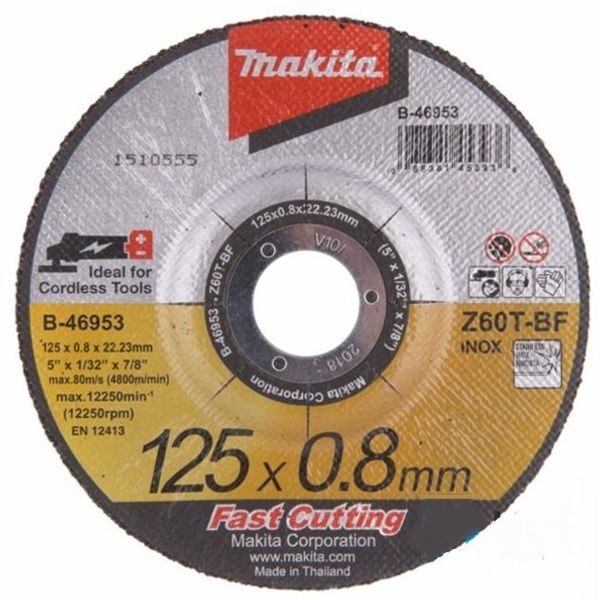 MAKITA B-46953 - KOTOUČ ŘEZNÝ NEREZ 125X0.8X22.23MM - OSTATNÍ PŘÍSLUŠENSTVÍ{% if zbozi.kategorie.adresa_nazvy[0] != zbozi.kategorie.nazev %} - PŘÍSLUŠENSTVÍ MAKITA{% endif %}