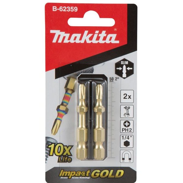 MAKITA B-62359 - IMPACT GOLD SUPER SLIM TORSNÍ BIT PH2-50MM 2PCS=NEWE-03274 - NEROZŘAZENO{% if zbozi.kategorie.adresa_nazvy[0] != zbozi.kategorie.nazev %} - PŘÍSLUŠENSTVÍ MAKITA{% endif %}