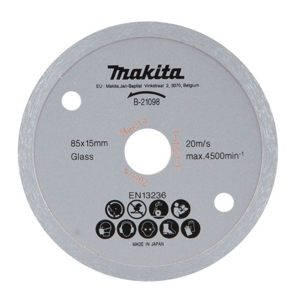 MAKITA B-21098 - KOTOUČ ŘEZNÝ DIAMANTOVÝ 85X1.8X15MM - SPECIÁLNÍ{% if zbozi.kategorie.adresa_nazvy[0] != zbozi.kategorie.nazev %} - PŘÍSLUŠENSTVÍ MAKITA{% endif %}