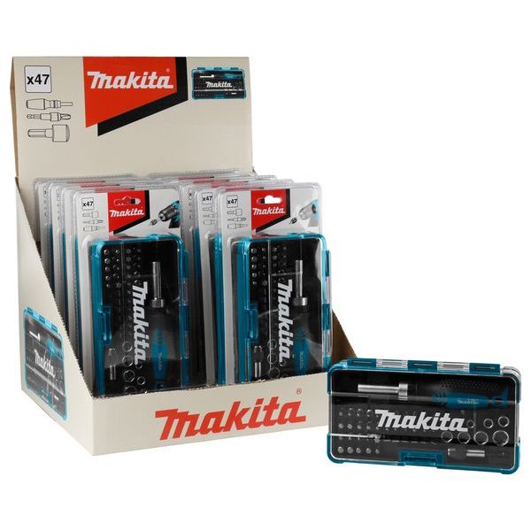 MAKITA B-36170-10 - SADA BITŮ 1/4" A HLAVIC SE ŠROUBOVÁKEM 47 KS V PLASTOVÉ KRABIČCE, 10 KS - MAKITA NÁHRADNÍ DÍLY{% if zbozi.kategorie.adresa_nazvy[0] != zbozi.kategorie.nazev %} - MAKITA NÁHRADNÍ DÍLY{% endif %}