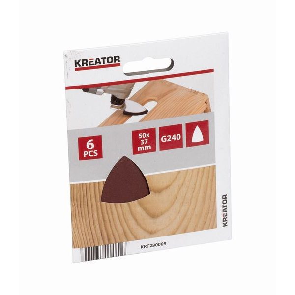 KREATOR KRT280009 BRUSNÝ PAPÍR 50MM PRSTOVÉHO TVARU G240 6KS - BRUSNÉ PAPÍRY - TROJÚHELNÍKOVÉ{% if zbozi.kategorie.adresa_nazvy[0] != zbozi.kategorie.nazev %} - PŘÍSLUŠENSTVÍ MAKITA{% endif %}