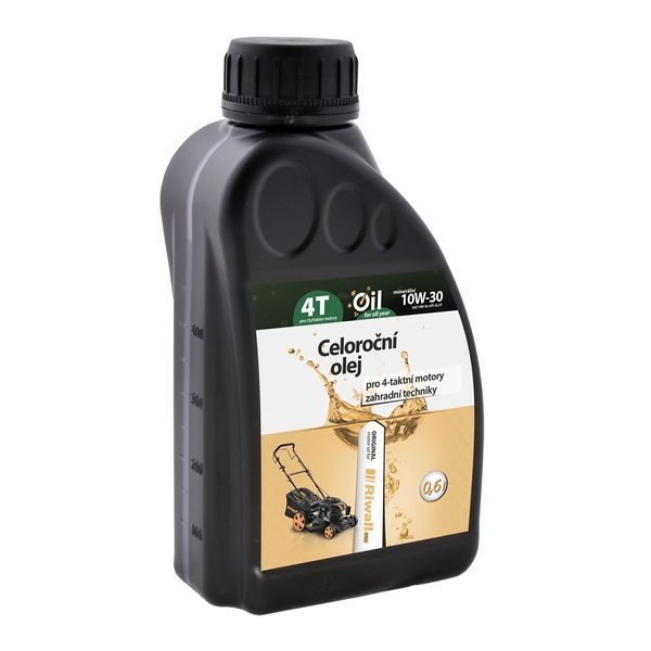 CELOROČNÍ OLEJ RIWALL PRO 4-TAKTNÍ MOTORY (0.6L, SAE10W-30) - MOTOROVÝ OLEJ DO SEKAČEK{% if zbozi.kategorie.adresa_nazvy[0] != zbozi.kategorie.nazev %} - PŘÍSLUŠENSTVÍ MAKITA{% endif %}