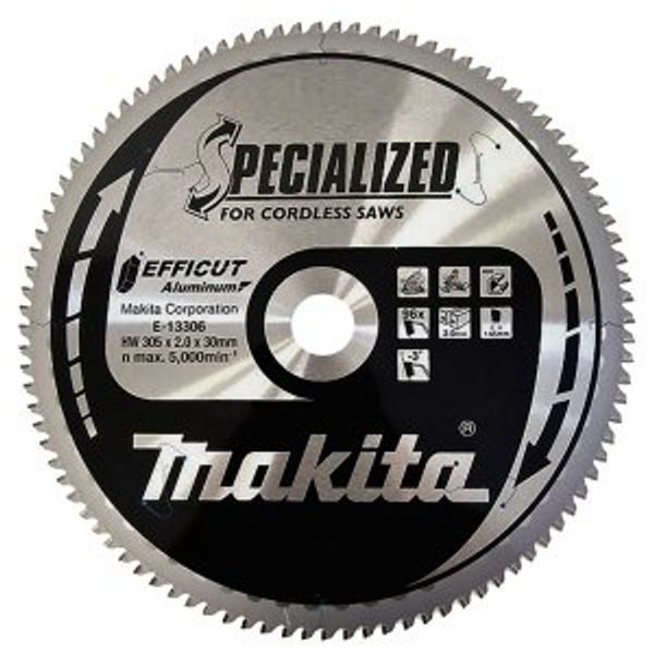 MAKITA E-13306 - KOTOUČ PILOVÝ HLINÍK EFFICUT 305X2X30MM 96Z = NEW E-13312 - MAKITA NÁHRADNÍ DÍLY{% if zbozi.kategorie.adresa_nazvy[0] != zbozi.kategorie.nazev %} - MAKITA NÁHRADNÍ DÍLY{% endif %}