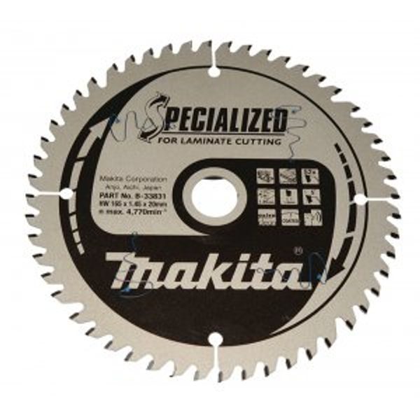 MAKITA B-33831 - KOTOUČ PILOVÝ LAMINO SPECIALIZED 165X1.5X20MM 52Z = OLD B-29452 - MAKITA NÁHRADNÍ DÍLY{% if zbozi.kategorie.adresa_nazvy[0] != zbozi.kategorie.nazev %} - MAKITA NÁHRADNÍ DÍLY{% endif %}
