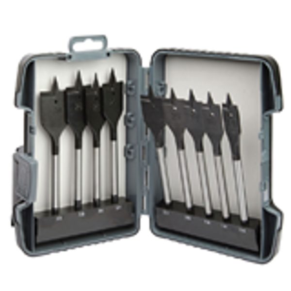 MAKITA P-80802 - SADA VRTÁKŮ PLOCHÝCH S VÁLCOVOU STOPKOU DO DŘEVA 9 KS V PLASTOVÉ KRABIČCE - OSTATNÍ PŘÍSLUŠENSTVÍ{% if zbozi.kategorie.adresa_nazvy[0] != zbozi.kategorie.nazev %} - PŘÍSLUŠENSTVÍ MAKITA{% endif %}