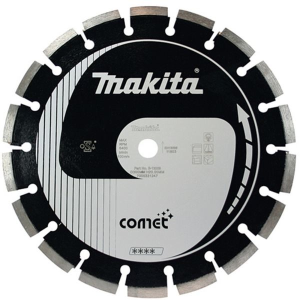 MAKITA B-13275 - KOTOUČ ŘEZNÝ DIAMANTOVÝ COMET ASFALT 350X25.4MM - COMET{% if zbozi.kategorie.adresa_nazvy[0] != zbozi.kategorie.nazev %} - PŘÍSLUŠENSTVÍ MAKITA{% endif %}