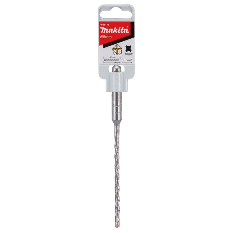 MAKITA B-68133 - VRTÁK SDS-PLUS ČTYŘBŘITÝ SDS 4-PLUS 5X100/160MM - MAKITA NÁHRADNÍ DÍLY