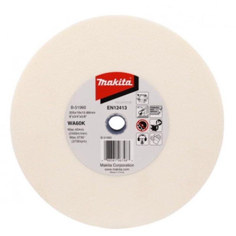 MAKITA B-51960 - KOTOUČ BRUSNÝ 205X19X15.88MM K60 = OLD A-47260 - OSTATNÍ PŘÍSLUŠENSTVÍ - PŘÍSLUŠENSTVÍ MAKITA
