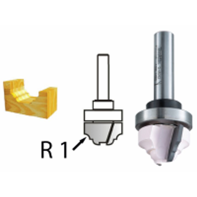 MAKITA D-48262 - PROFILOVÁ FRÉZA S LOŽISKEM STOPKA 8 MM,22X13X54 MM STOP - MAKITA NÁHRADNÍ DÍLY