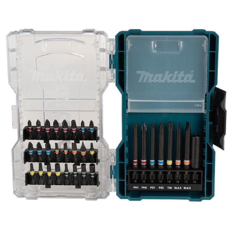 MAKITA E-07076 - SADA BITŮ 1/4" 32 KS V PLASTOVÉ KRABIČCE - MAKITA NÁHRADNÍ DÍLY
