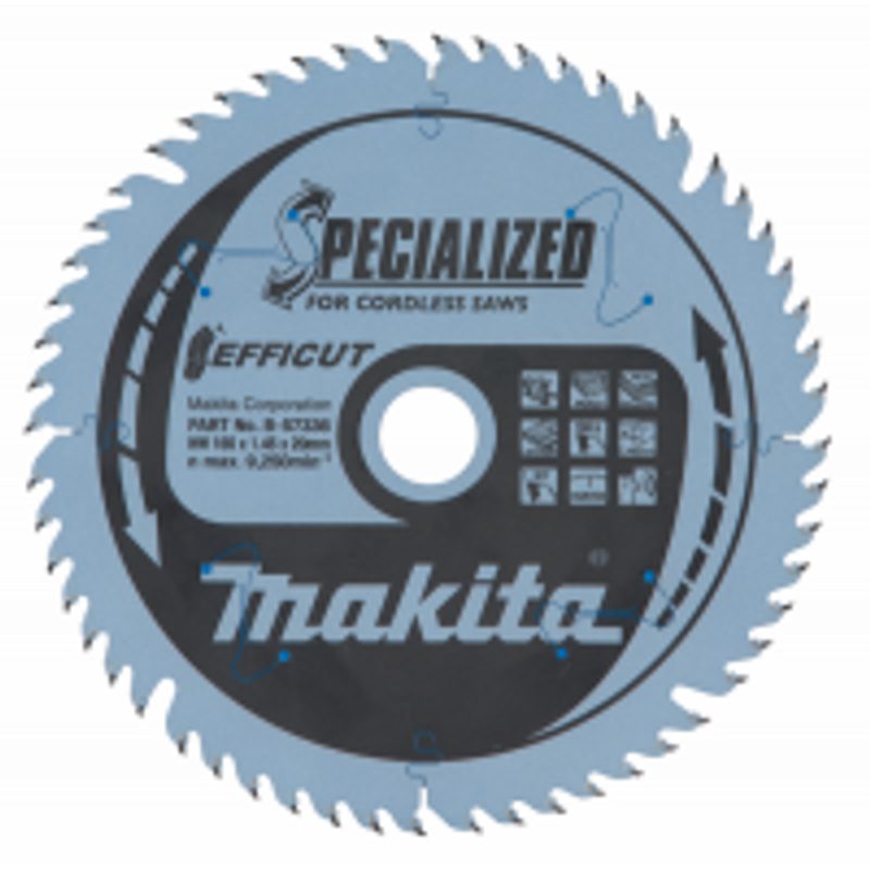 MAKITA B-57336 - KOTOUČ PILOVÝ DŘEVO EFFICUT 165X1.45X20MM 56Z = OLD B-57320 - MAKITA NÁHRADNÍ DÍLY