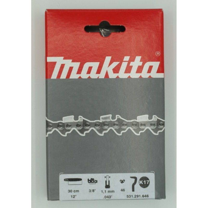 MAKITA - DOLMAR | autorizovaný e-shop - Makita 531291646 - pilový řetěz  Makita 30cm 1,1mm 3/8" 46čl = old531290047=new191H01-8 - Makita - Ostatní  příslušenství - Příslušenství Makita - Makita-shop.cz