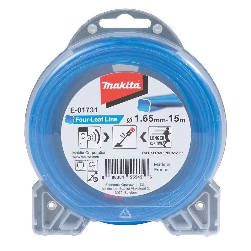 MAKITA E-01731 - STRUNA NYLONOVÁ 1,65MM, MODRÁ, 15M, SPECIÁLNÍ PRO AKU STROJE - PŘÍSLUŠENSTVÍ DOLMAR - PŘÍSLUŠENSTVÍ MAKITA
