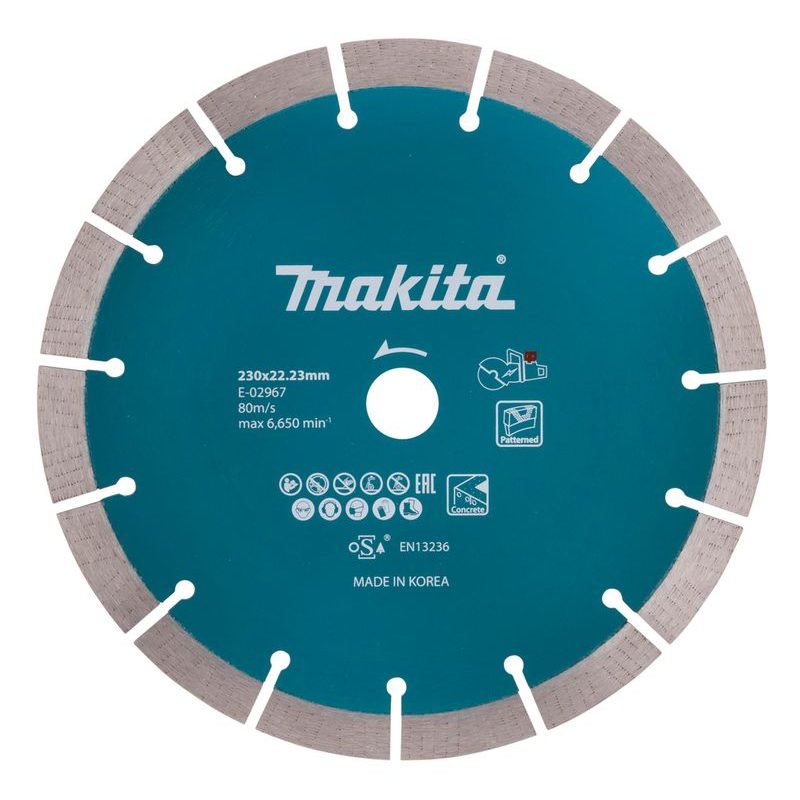 MAKITA E-02967 - KOTOUČ ŘEZNÝ DIAMANTOVÝ BETON 230X2.4X22.23MM PRO AKU STROJE - MAKITA NÁHRADNÍ DÍLY