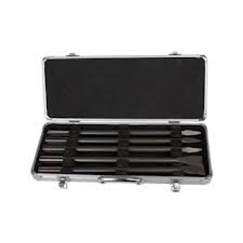 MAKITA D-40618 - SADA SEKÁČŮ SDS-MAX 5 KS V HLINÍKOVÉM KUFRU - SEKÁČE SDS-MAX - PŘÍSLUŠENSTVÍ MAKITA