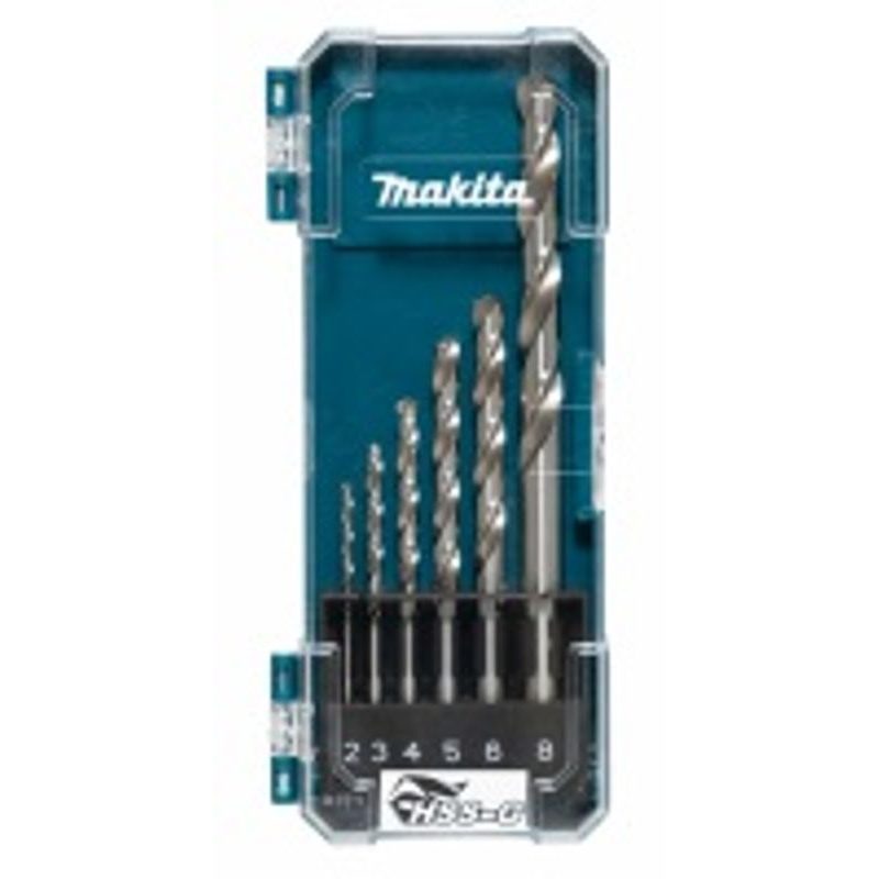 MAKITA D-75742 - SADA VRTÁKŮ S VÁLCOVOU STOPKOU DO KOVU HSS-G 6 KS V PLASTOVÉ KRABIČCE - MAKITA NÁHRADNÍ DÍLY