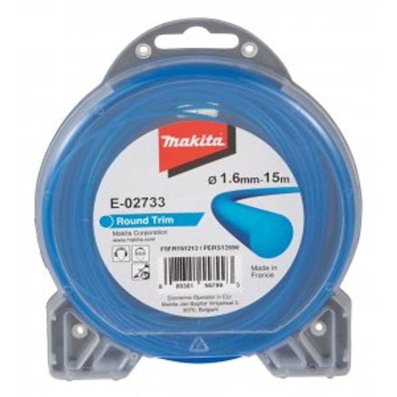 MAKITA E-02733 - STRUNA NYLONOVÁ 1,65MM, 15M, MODRÁ, KULATÁ=OLD369224808 - MAKITA NÁHRADNÍ DÍLY