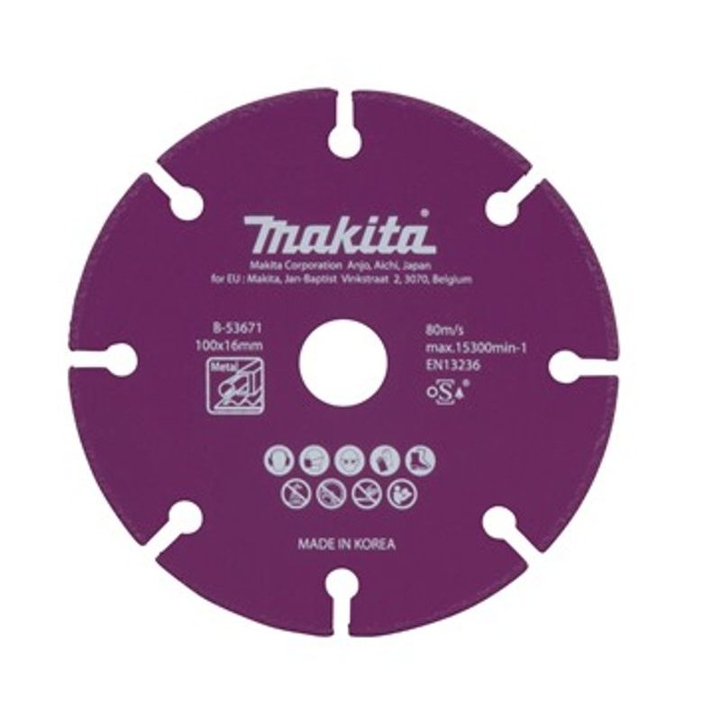 MAKITA B-53671 - KOTOUČ ŘEZNÝ DIAMANTOVÝ OCEL 100X1.3X16MM - OSTATNÍ PŘÍSLUŠENSTVÍ - PŘÍSLUŠENSTVÍ MAKITA