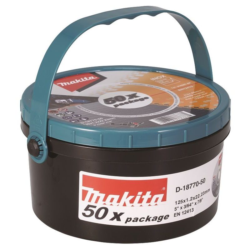 MAKITA D-18770-50 - KOTOUČ ŘEZNÝ NEREZ 125X1.2X22.23MM, 50KS= NEW D-65969-50 - MAKITA NÁHRADNÍ DÍLY