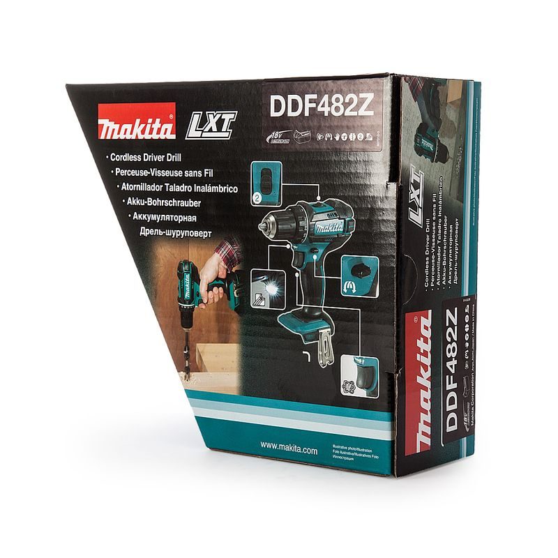 MAKITA DDF482Z - AKU VRTACÍ ŠROUBOVÁK LI-ION LXT 18V BEZ AKU Z - LI-ION 18V - AKUMULÁTOROVÉ STROJE MAKITA