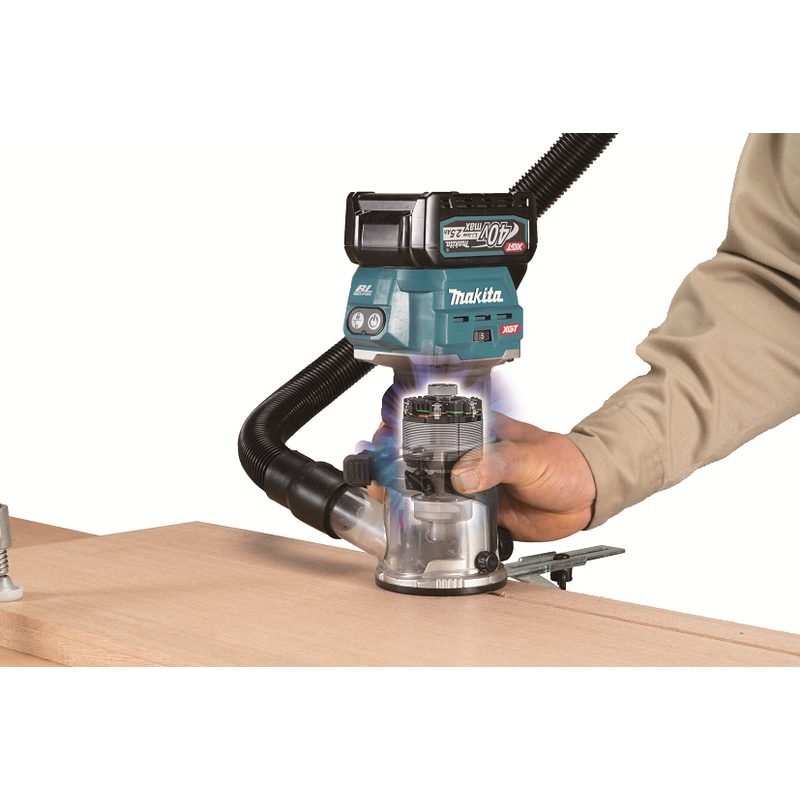 MAKITA RT001GZ17 - AKU KOMBINOVANÁ FRÉZKA S PŘÍSLUŠENSTVÍM LI-ION XGT 40V, BEZ AKU Z - MAKITA XGT 40V