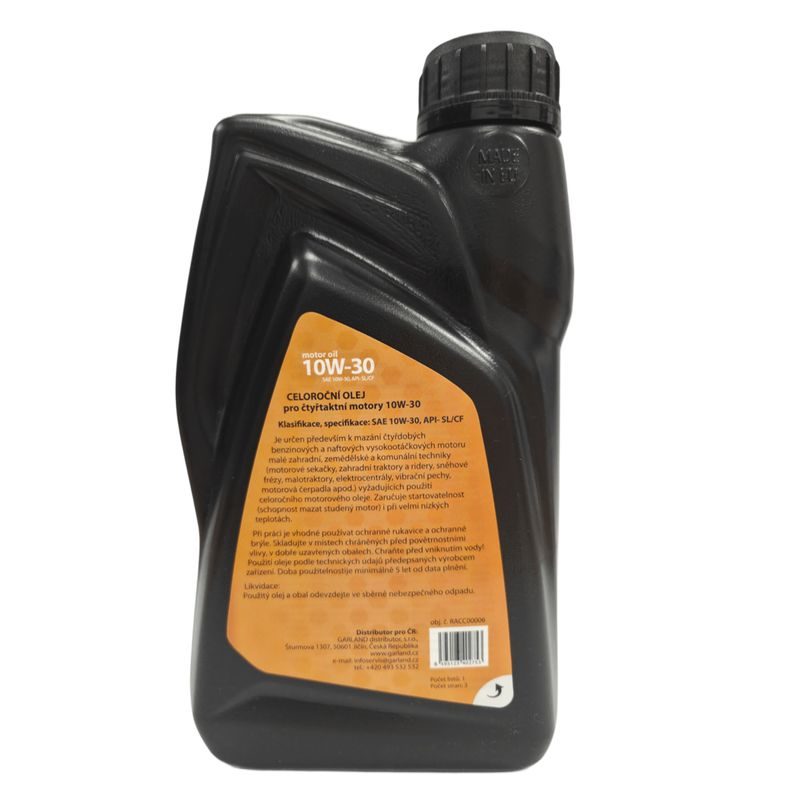 RIWALL PRO CELOROČNÍ OLEJ PRO 4-TAKTNÍ MOTORY 1 L (SAE10W-30) - MOTOROVÝ OLEJ DO SEKAČEK - PŘÍSLUŠENSTVÍ MAKITA