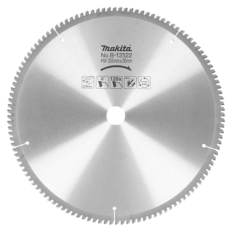MAKITA B-12522 - KOTOUČ PILOVÝ HLINÍK 355X3X25MM 120Z - MAKITA NÁHRADNÍ DÍLY